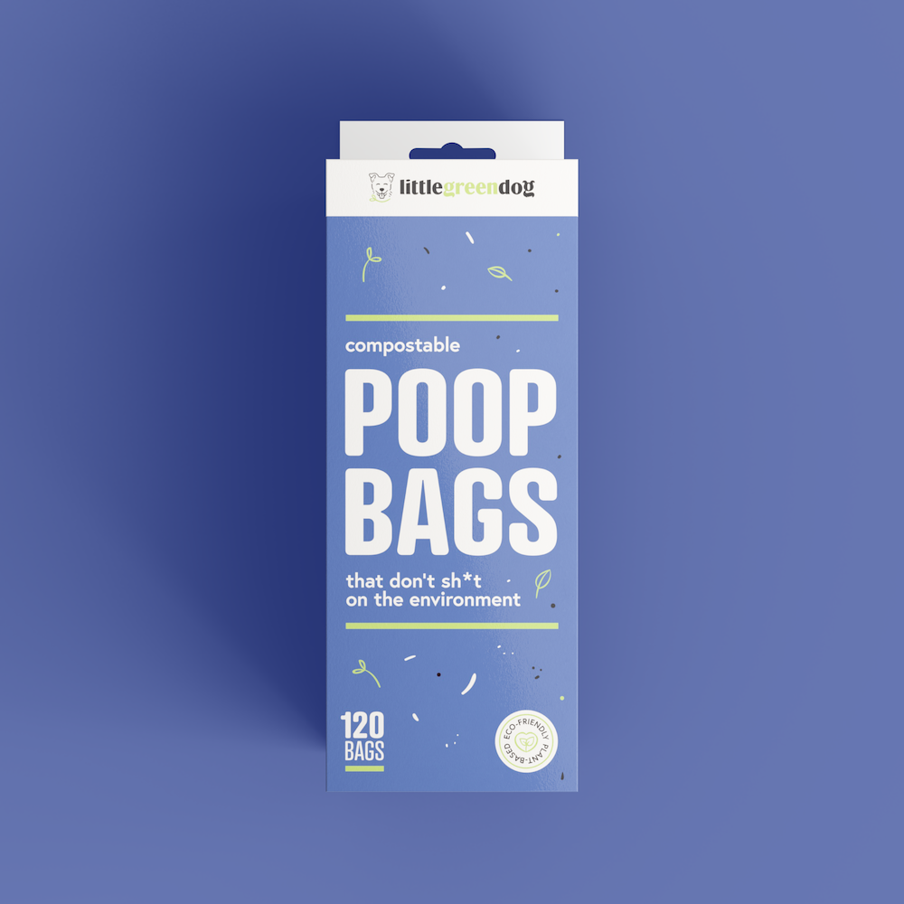Compostable Poop Bags 10Pack (120 Bags) Little Green Dog